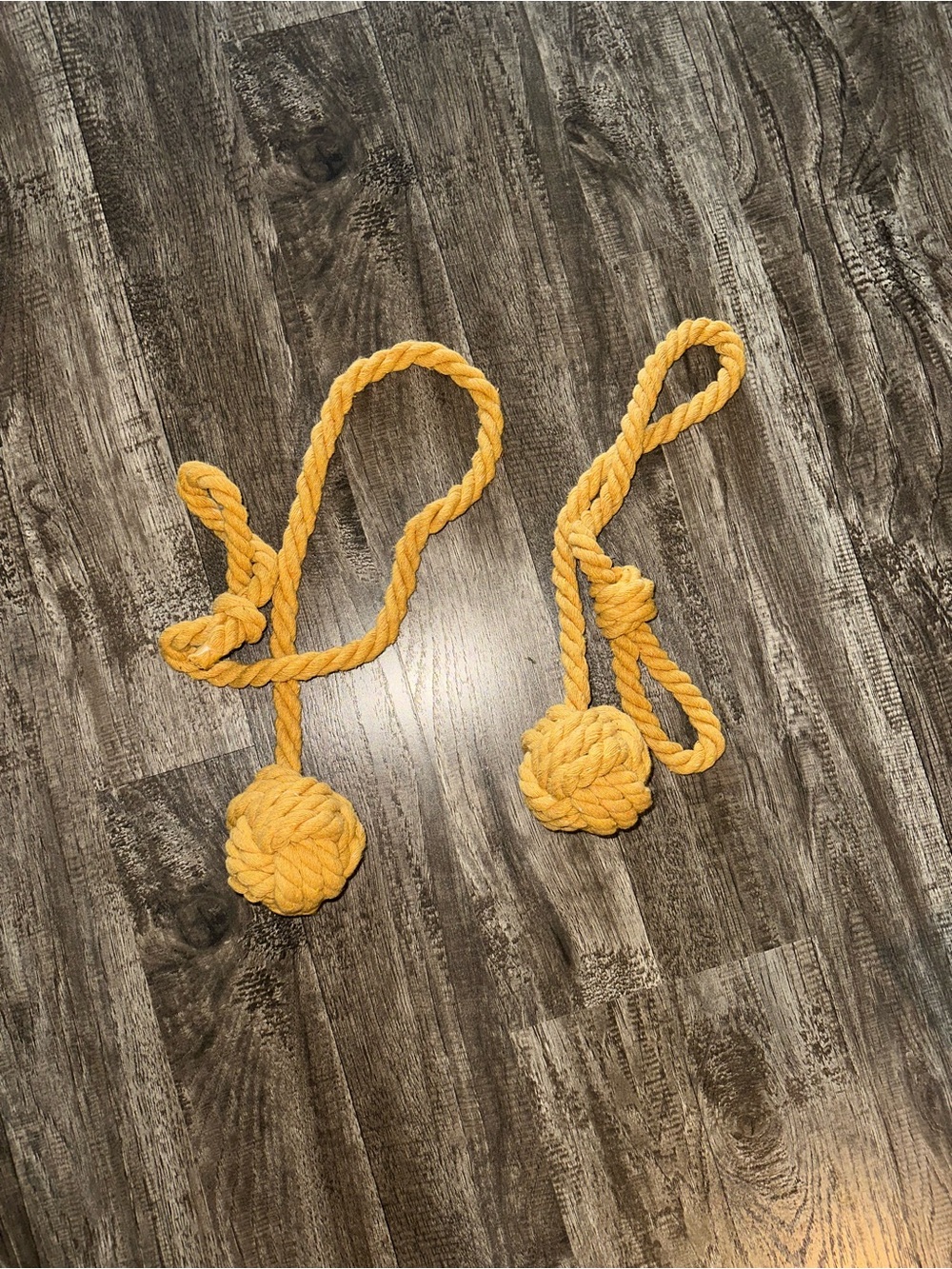 SHEIN Yellow Rope Tieback Curtain Tassels